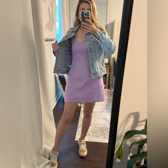 ZARA Casual Cute Lavender Sleeveless Summer Spring Dress - Picture 7 of 12